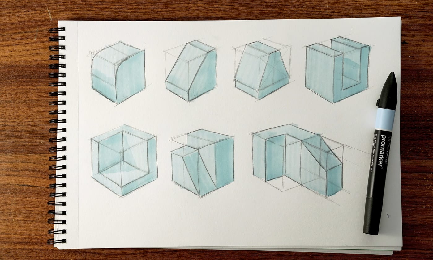 Transformer un cube en une nouvelle forme, après